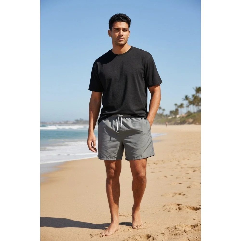 New Scotamalone Mens Swim‎ Swimming Shorts Swimsuit Trunks Size XXXL 3X Grey NWT
